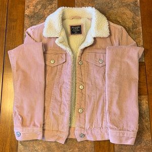 Sherpa-Lined Corduroy Trucker Jacket